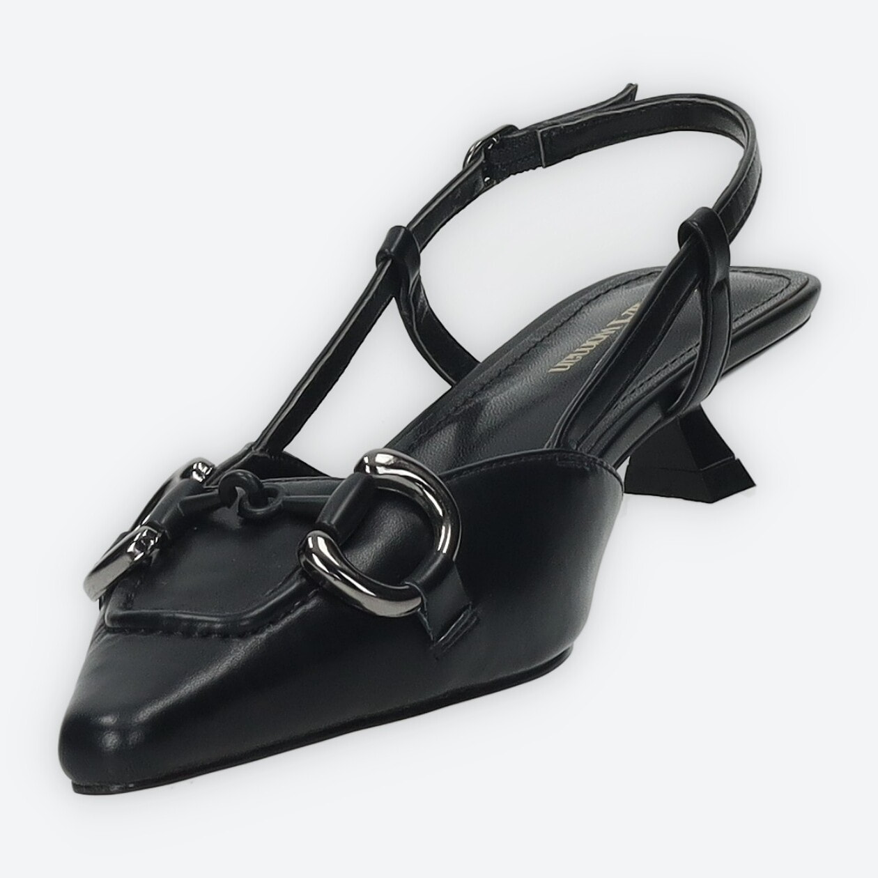Décolleté sling back Donna Tata Italia Nero
