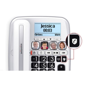 Téléphone filaire SWISSVOICE XTRA 3355 Combo Voice