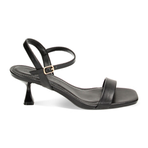 Sandali neri, tacco 5,2 cm