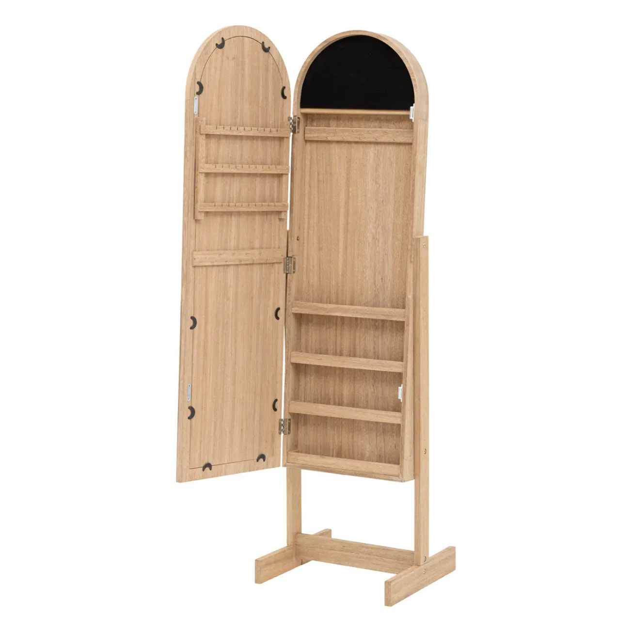 Armoire à bijoux sur pied H145cm bois