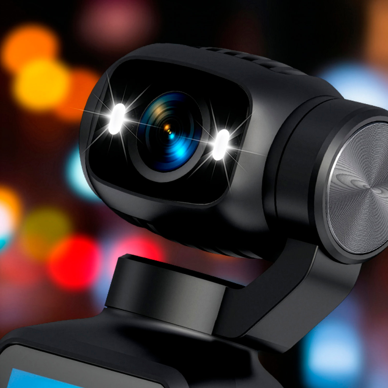 Cámara deportiva LK-032 de 48MPX con giro 180°, pantalla HD 1,97” ideal para fotos y vídeos en FHD, con grabación en ciclo y linterna. Incluye trípode y lanyard de muñeca.