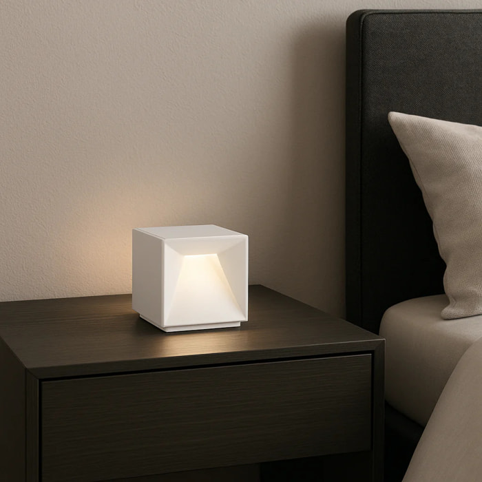 Lampe chevet sans fil CUBOX H10CM