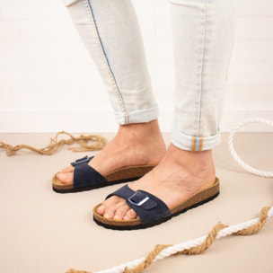 SANDALIA BABUNKERS AZUL