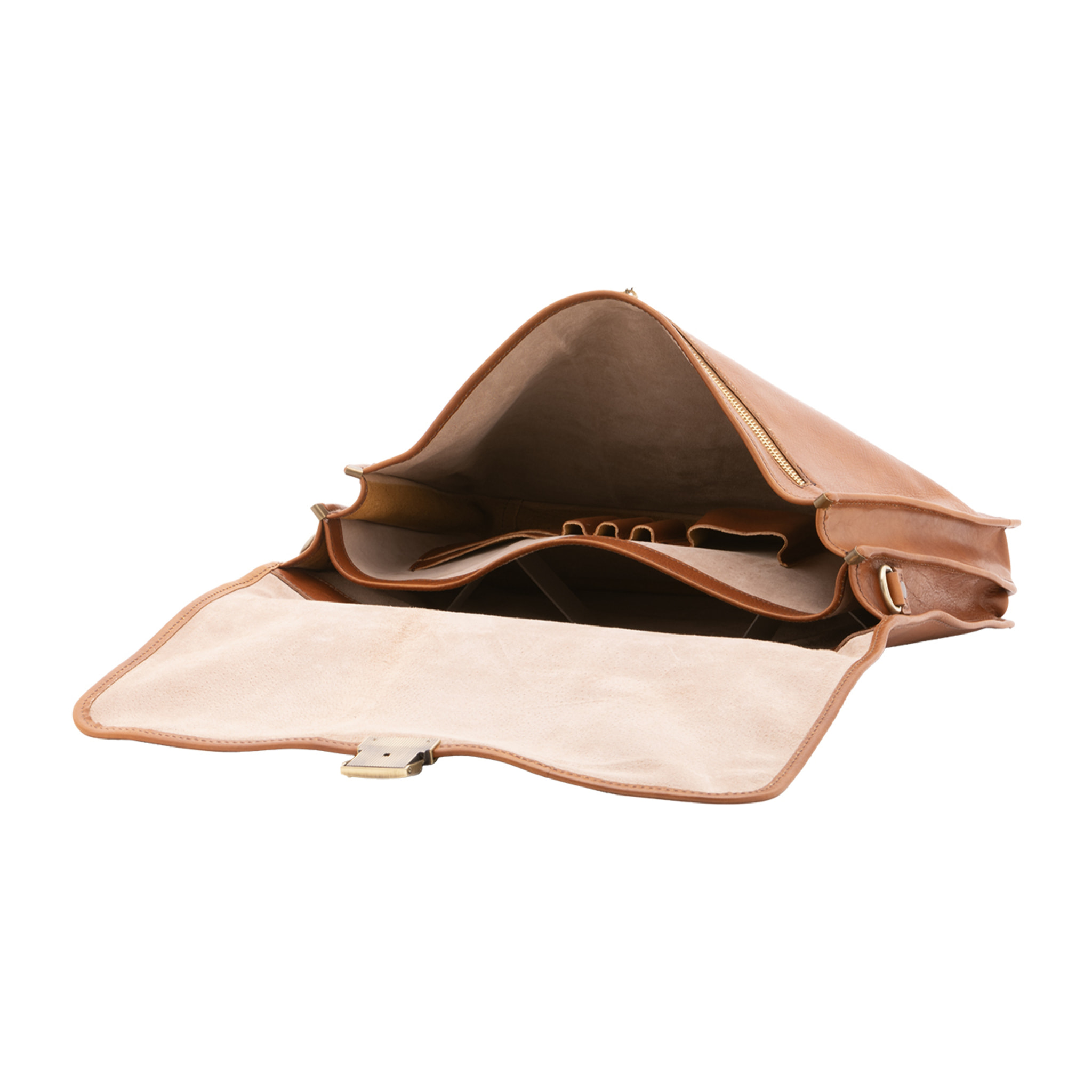Borsa a mano  unisex In Vera pelle Made in Italy 40x30x6 cm