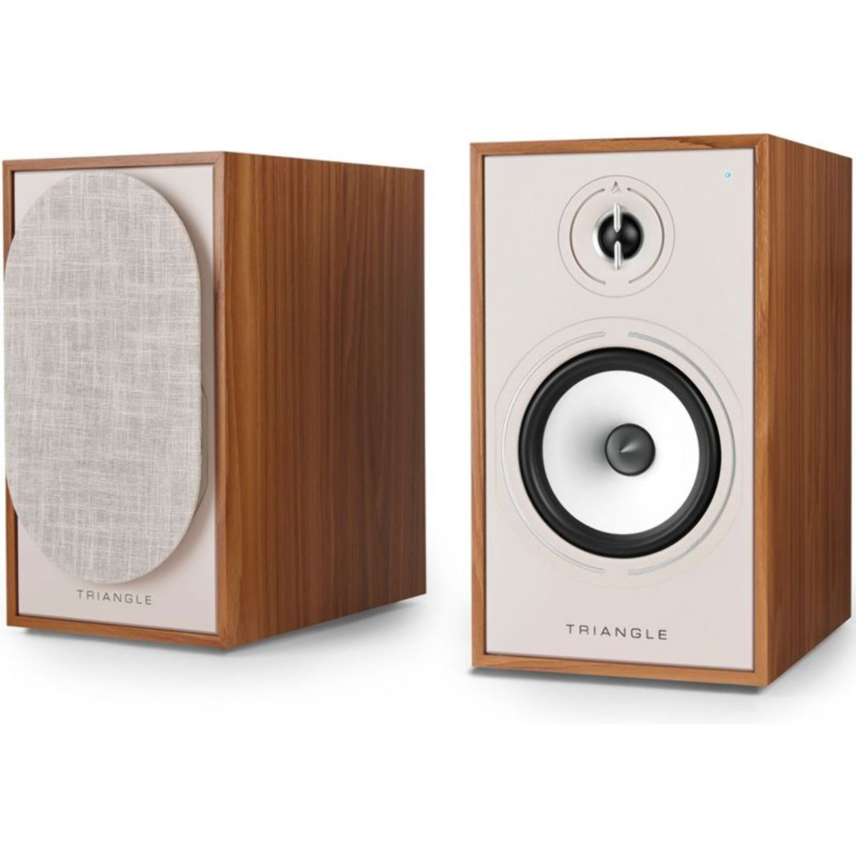 Enceinte bibliothèque active TRIANGLE BR03 Connect Chene