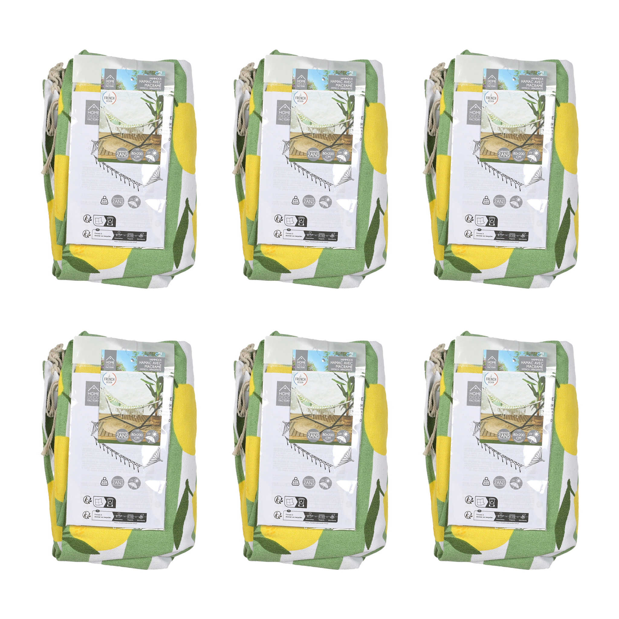 Hamac Citrons - Lot De 6