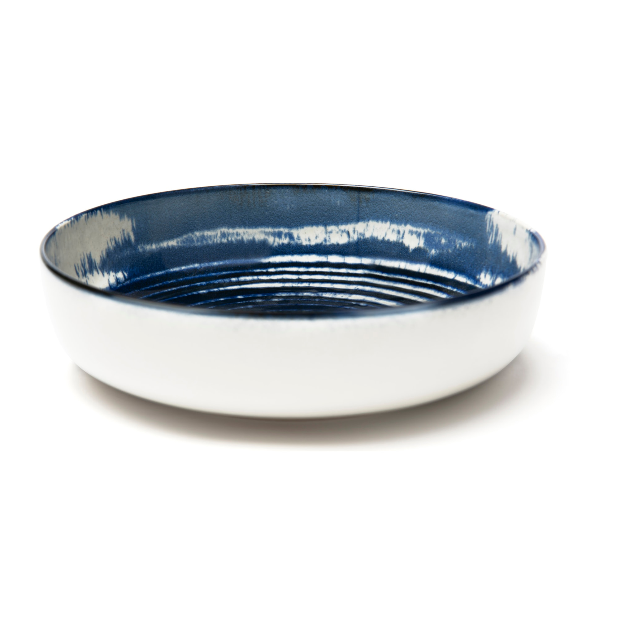 Set de 6 assiettes creuses Excelsa – Ermes, Céramique Bleue