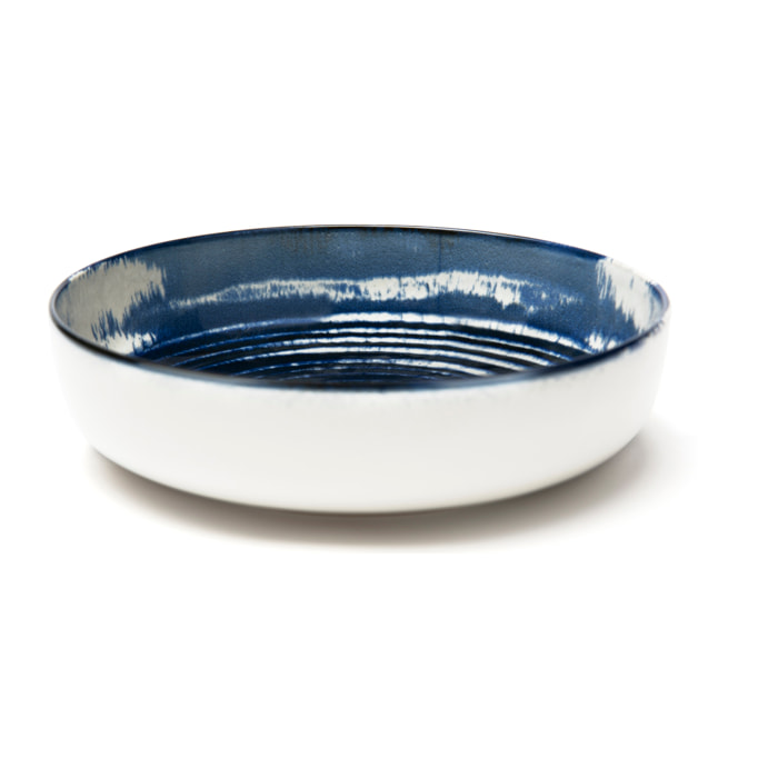 Set de 6 assiettes creuses Excelsa – Ermes, Céramique Bleue