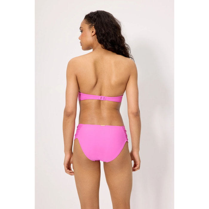 Slip bikini midi modellante Rosa