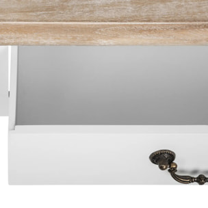 Coiffeuse "Chrysa" blanc 3 tiroirs