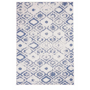 Tapis d'extérieur Reversible Culu bleu et blanc