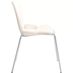 Chaise Soft Petal crème Kare Design