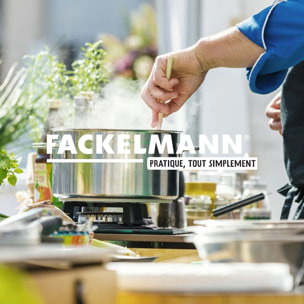 Ensemble de 2 Passoires inox 24 cm avec anses Fackelmann