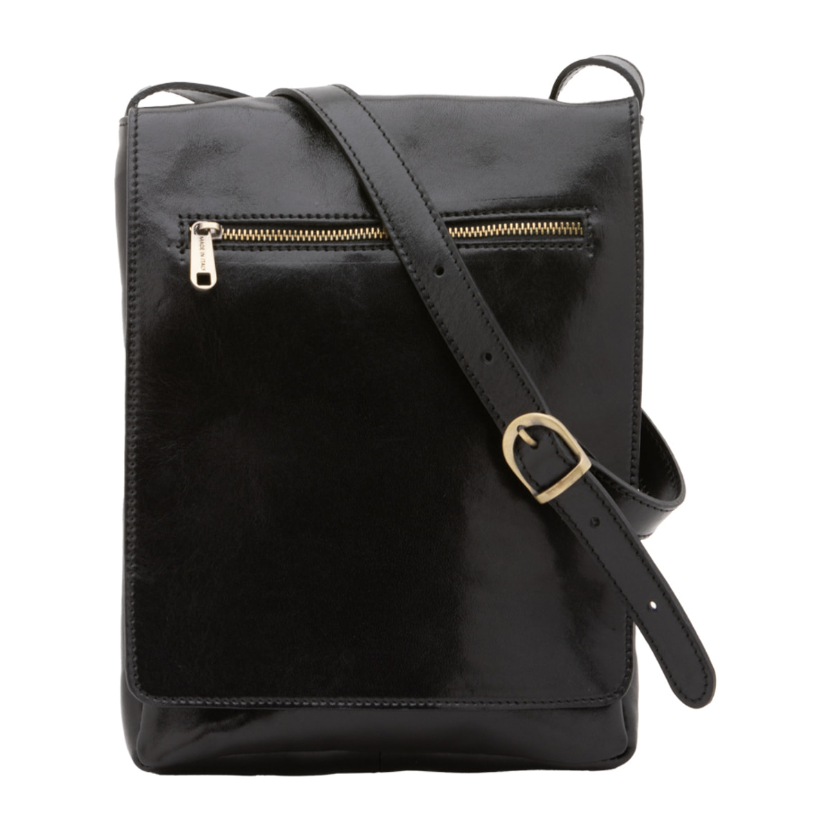 Borsa a tracolla  da uomo In Vera pelle Made in Italy 24x30x4 cm