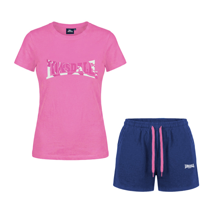 Completo Set Donna LONSDALE Cotone Corto