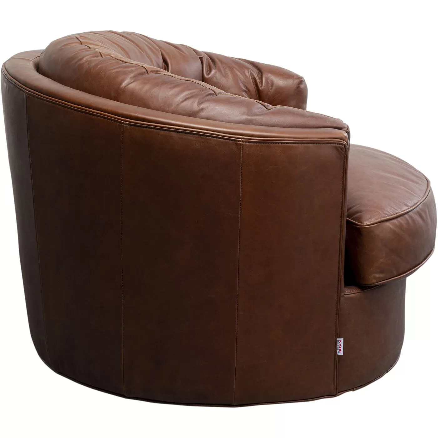 Fauteuil pivotant Music Hall marron Kare Design