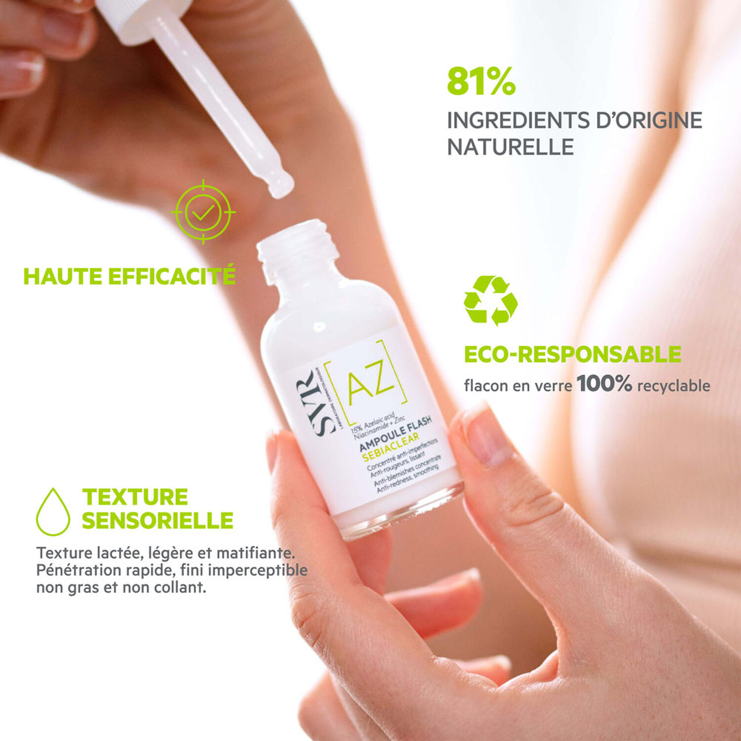 Sebiaclear - Ampoules Flash Concenté Anti-Imperfections 30 ml