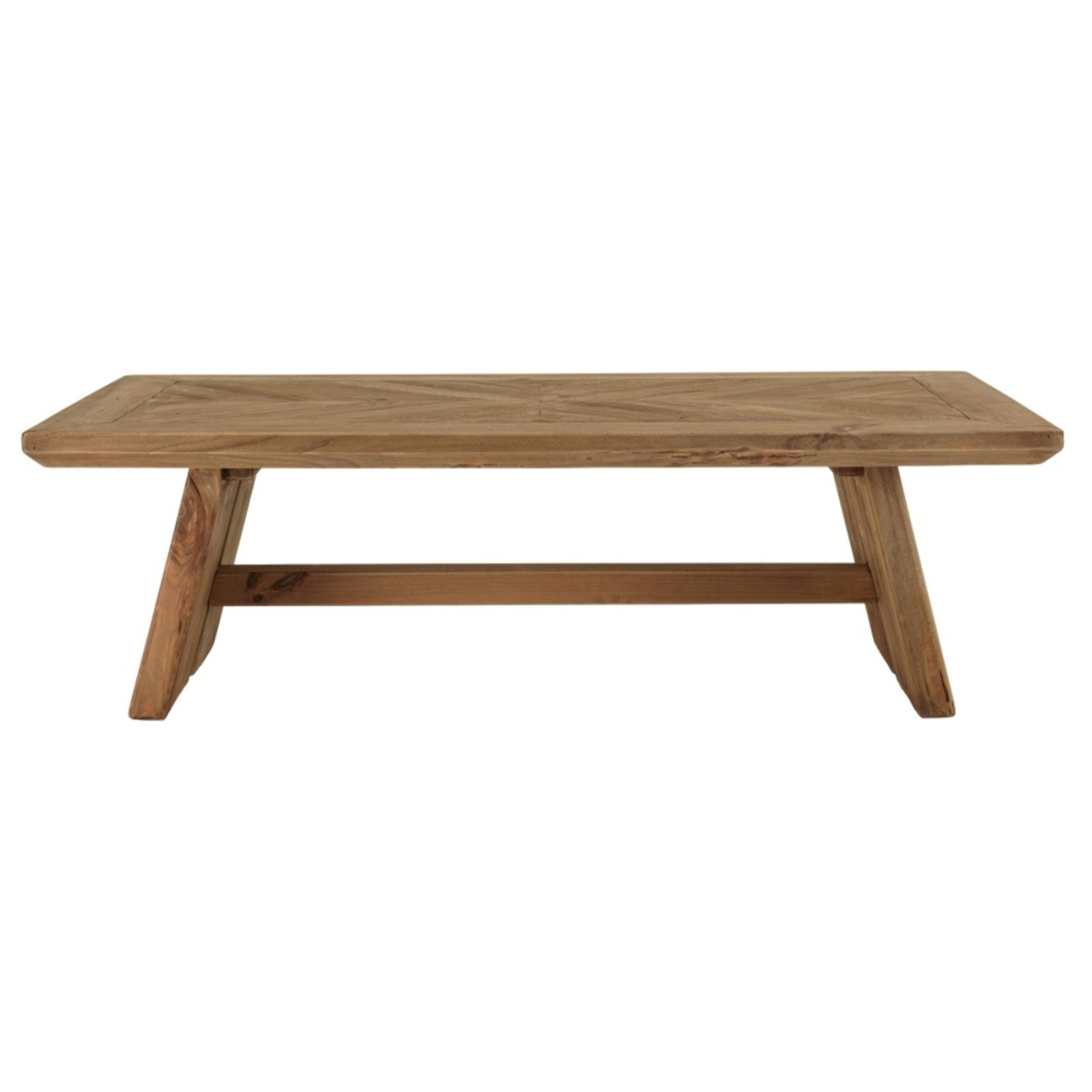 SANDY - Table basse rectangulaire 130x70cm bois pin recyclé