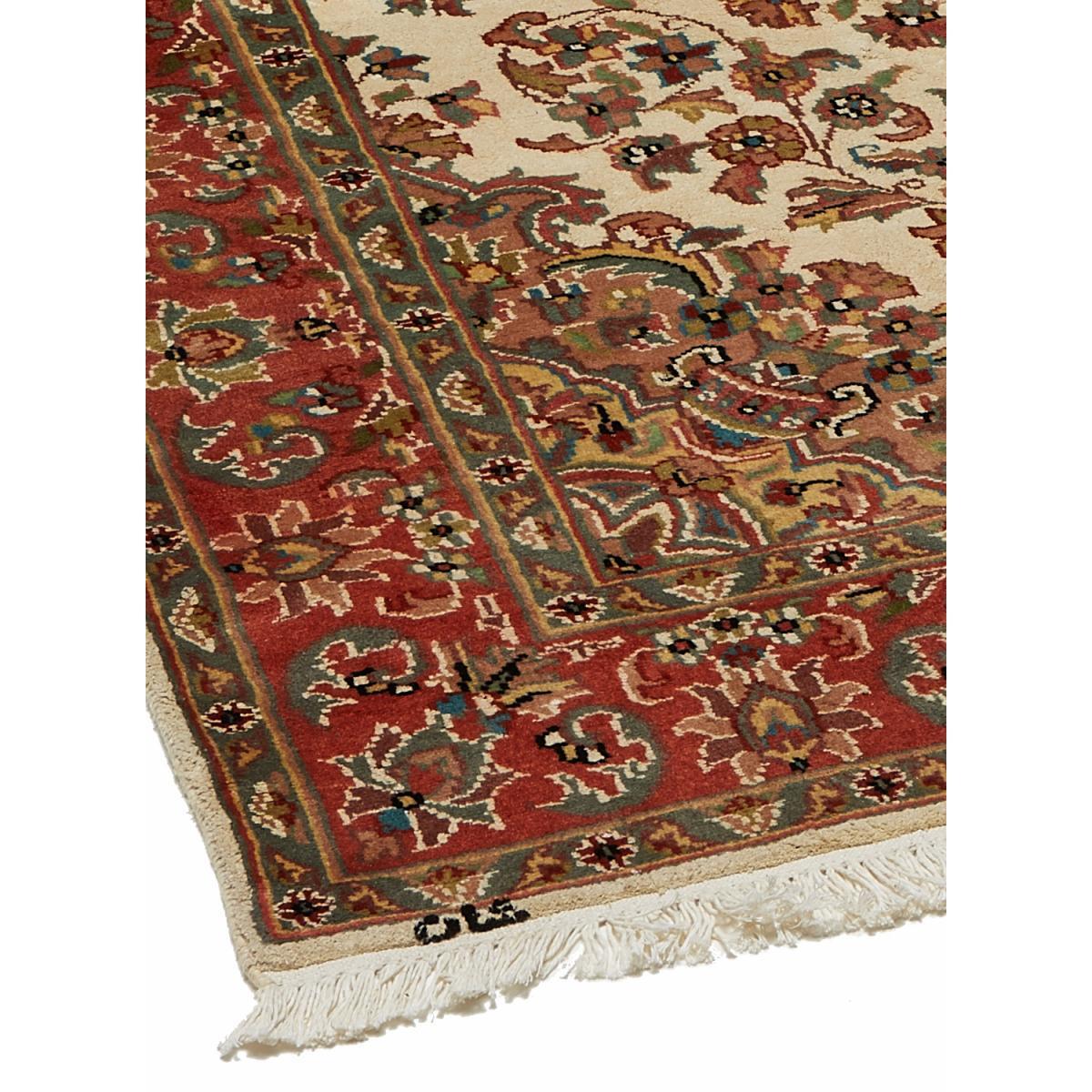 Authentique tapis d'orient, noué à la main en laine et soie