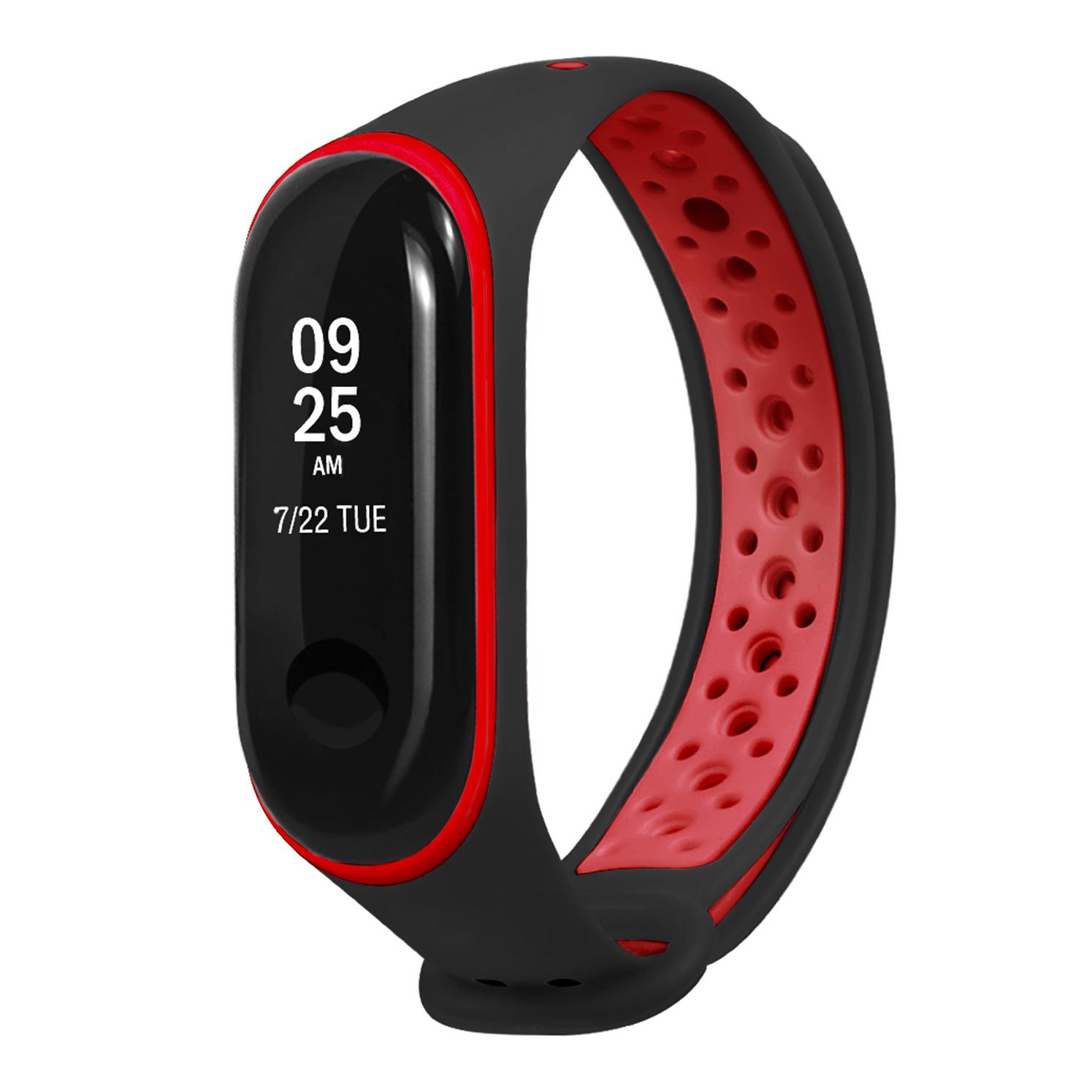 DAM Correa deportiva de silicona Compatible con Xiaomi Band 25x1x2 Cm. Color: Negro