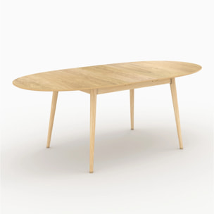 Table et chaises en bois clair 6 personnes - Eddy