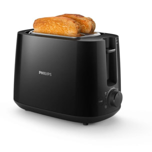 Grille-pain PHILIPS HD2581/90 Toaster noir Daily, 2 fentes, 830W