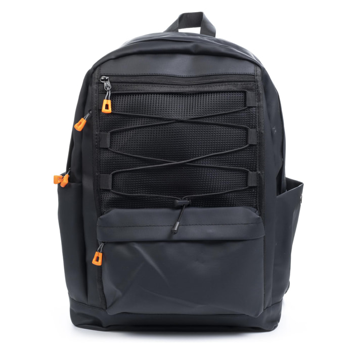 Mochila multi compartimento, porta Laptop 15,6''. Capa impermeable. Adaptable a Trolley. Repelente al agua.