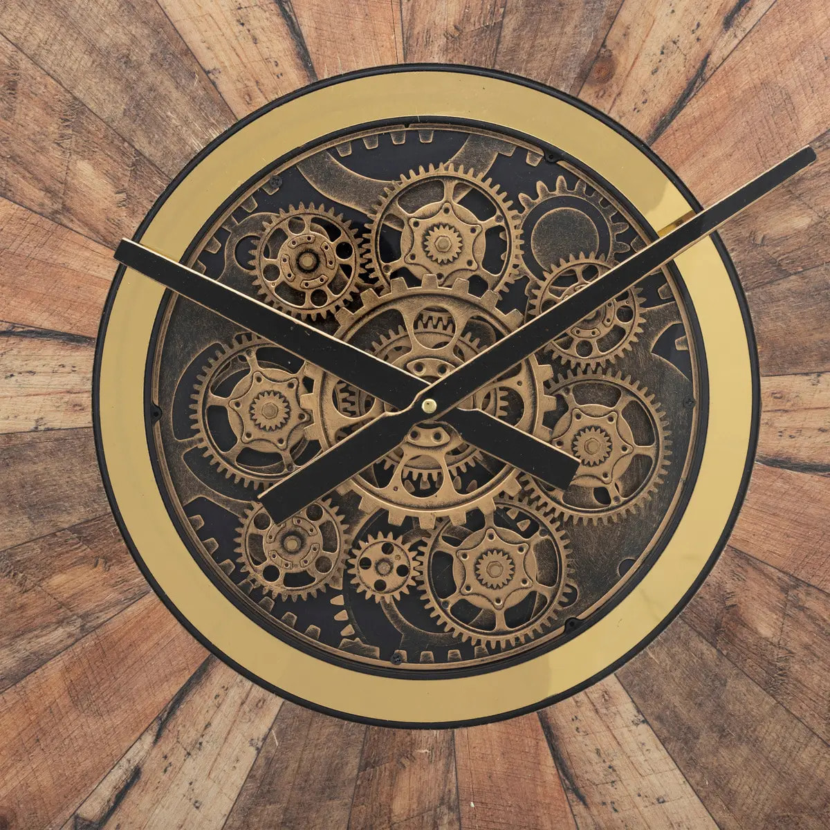 Horloge "Keane" marron D80cm