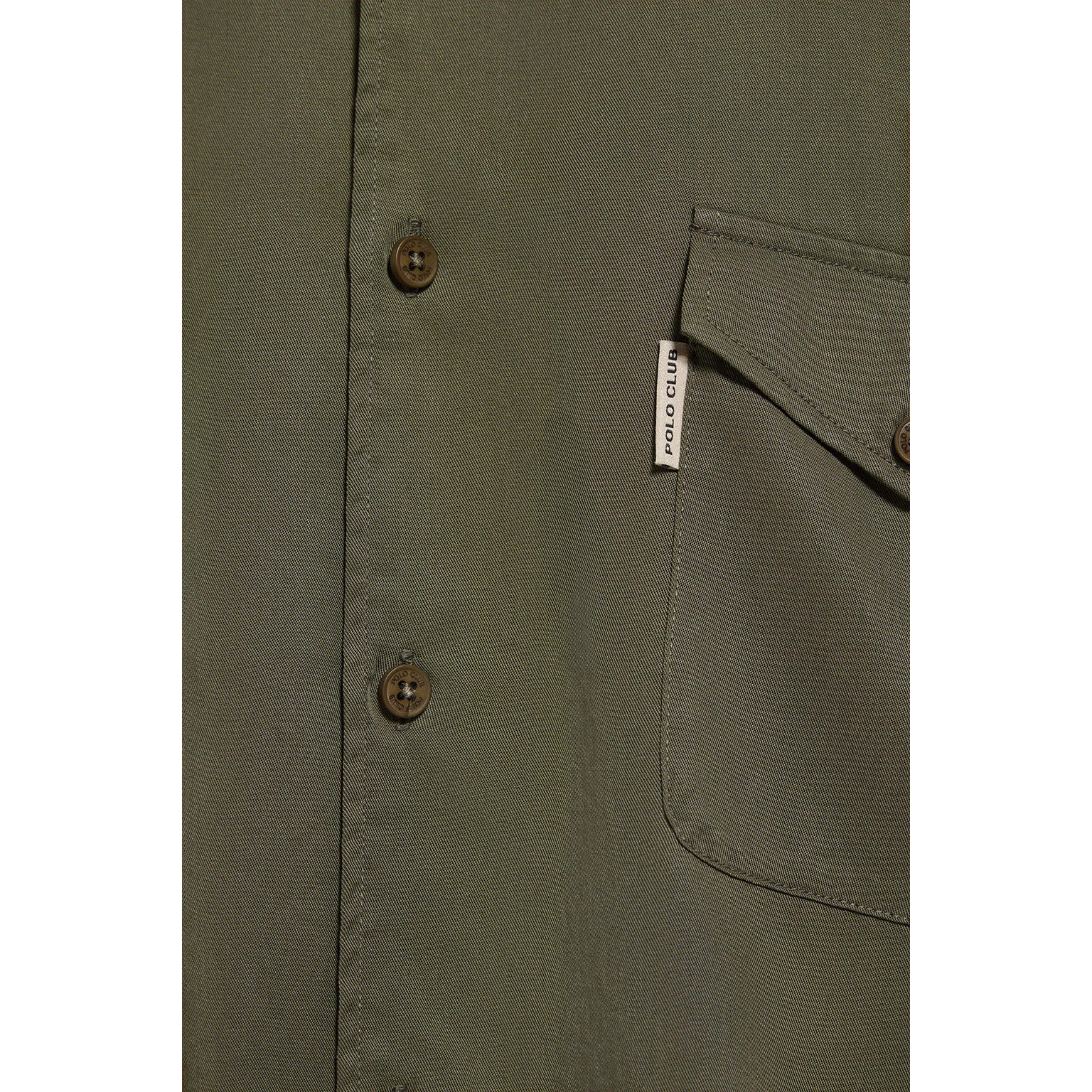 Camicia Franklin kaki con tasche regular fit