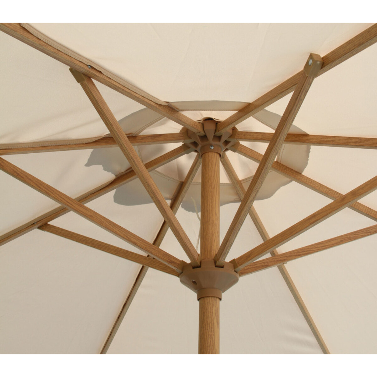 Parasol droit avec frange Ø2,7m - crème - SUNSET