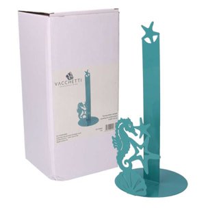 Portascottex in metallo cavalluccio verde acqua tondo cm ø15h33