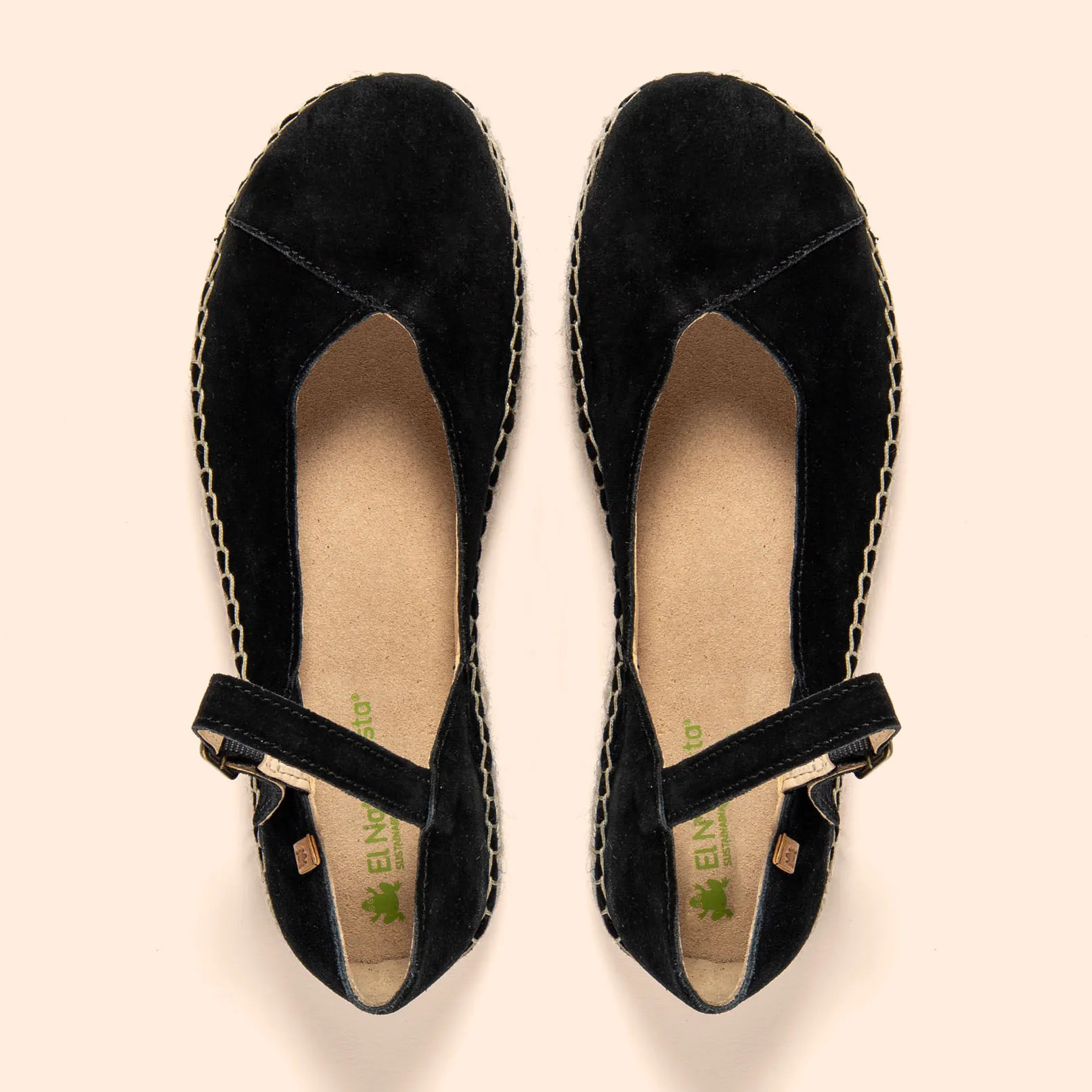 Zapatos N679 SILK SUEDE BLACK / CAMPOS color Black
