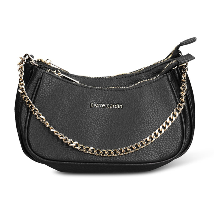 Borsa a tracolla da donna - Modello Novara Pro - Pelle vegana PU - 26.0 x 15.0 x 5.5 cm