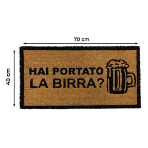 Zerbino Ingresso Casa Antiscivolo In Cocco Birra New