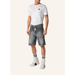 PHILIPP PLEIN DENIM SHORTS