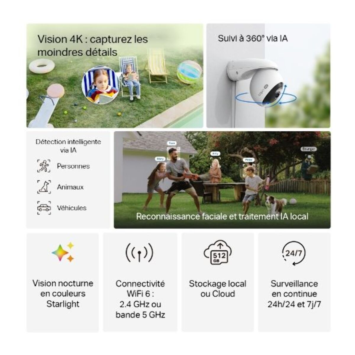 Caméra de surveillance TP-LINK outdoor Tapo C560WS