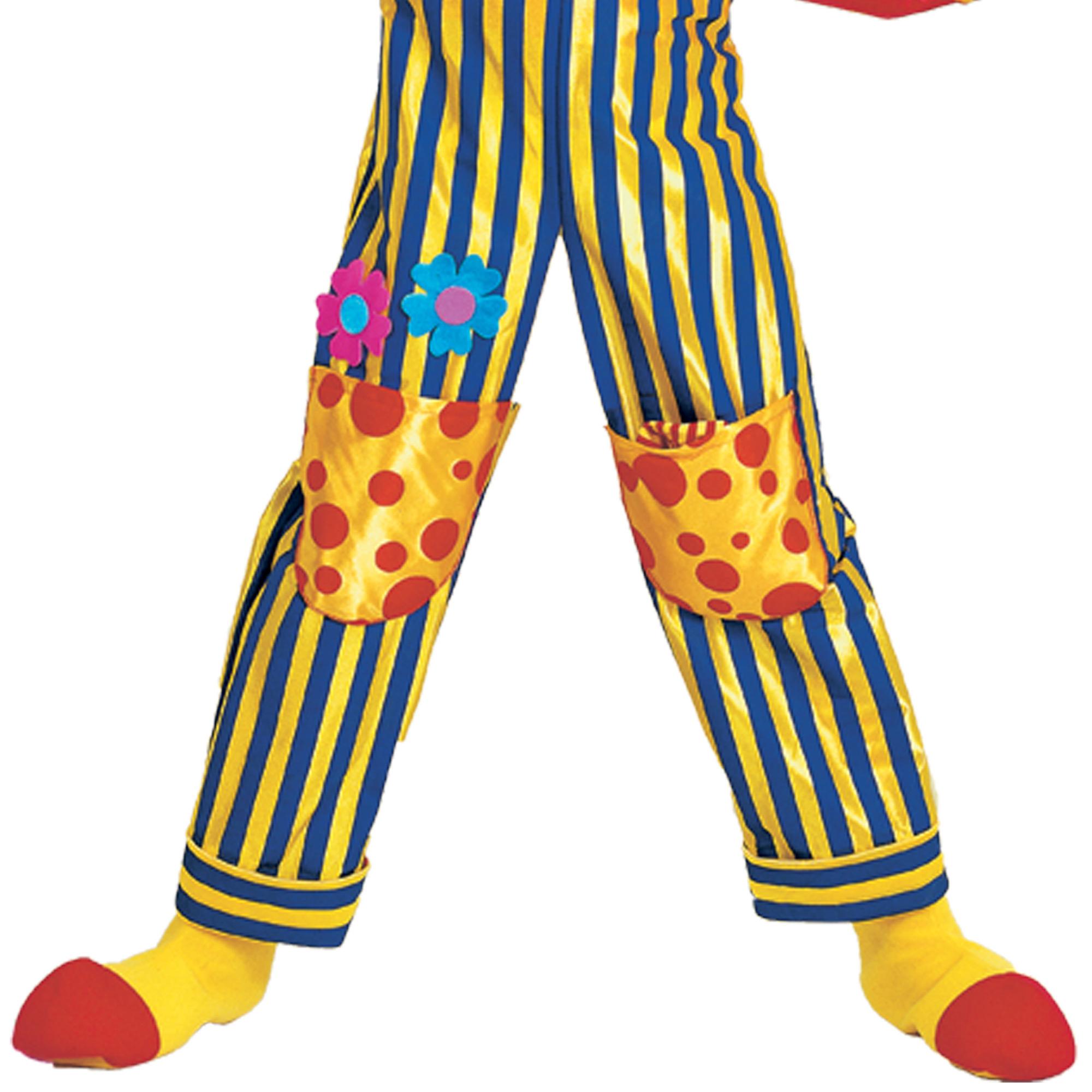 Costume Carnevale Clown Pagliaccio Multicolore Bambino