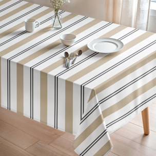 Nappe imprimée anti-tâches JUNIPER BEIGE