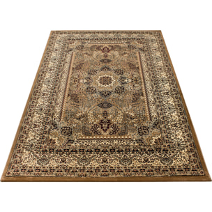 MARRAKESH - Tapis classique à motif persan beige - MAR0207BEI