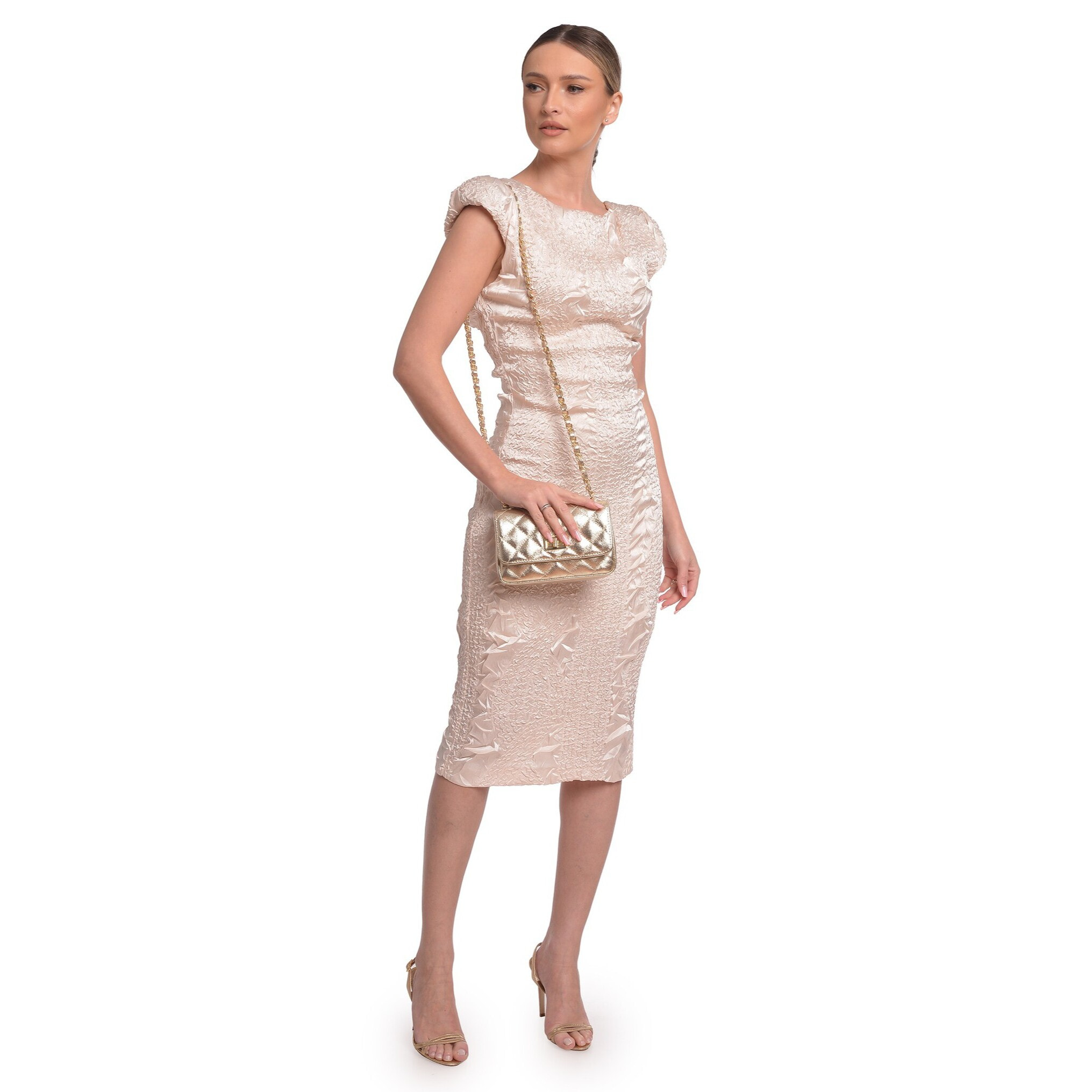 Borsa a spalla Anna Luchini Dorato