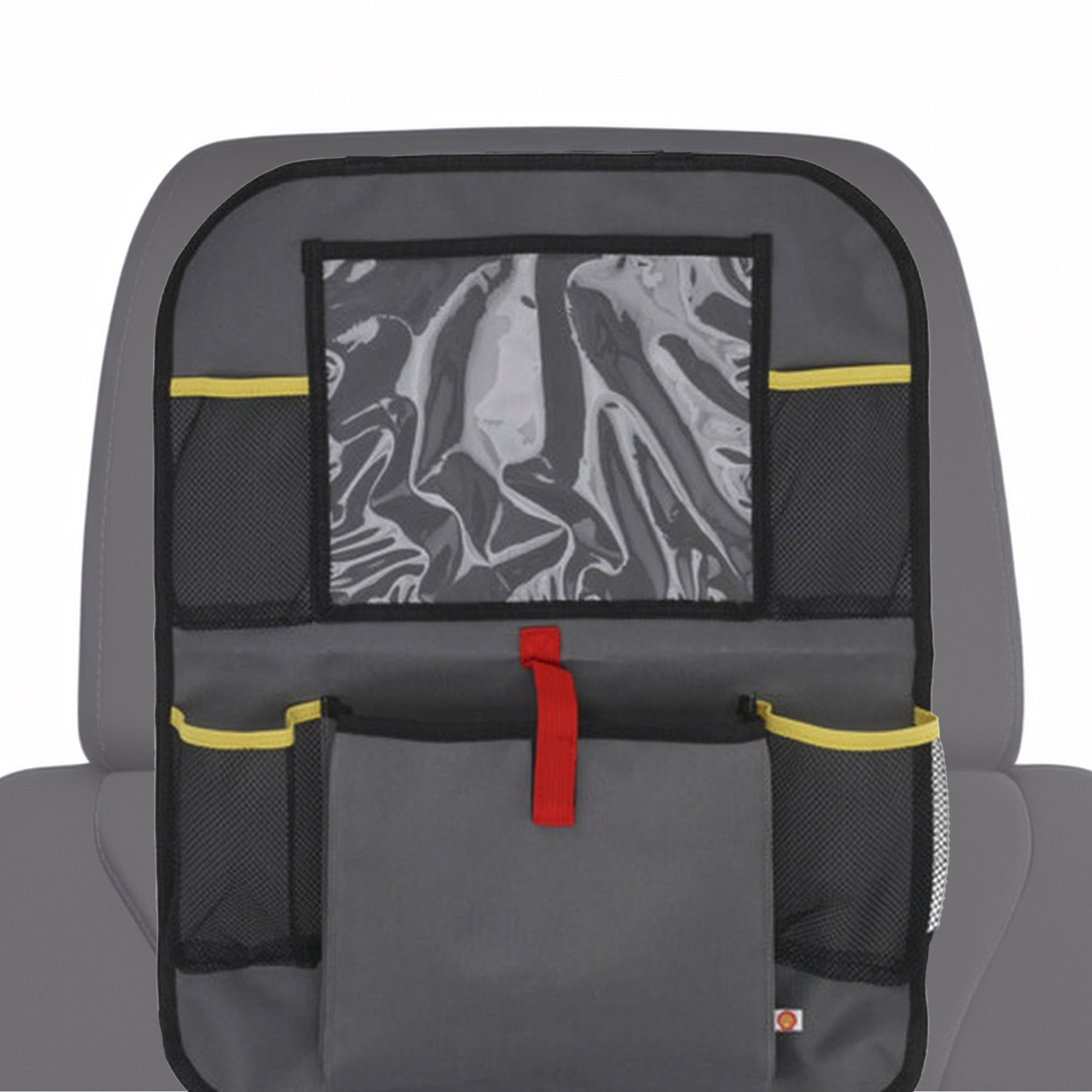 Well home bolsa de almacenamiento shell para respaldo de silla de coche gris y amarillo