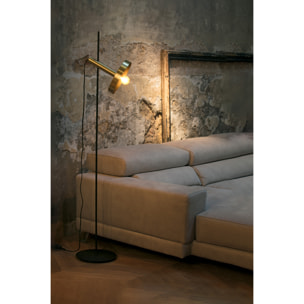 WHIZZ Lampada da terra oro/nera