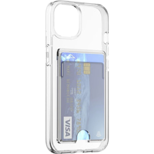 Coque BIGBEN CONNECTED iPhone 14 Plus transparent porte-cartes