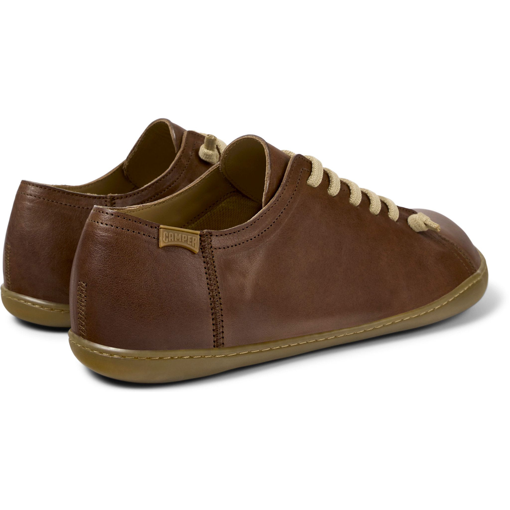 Zapatillas - CAMPER Peu Cami - Marron - Cuero liso