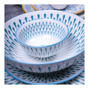 Lot de 6 assiettes creuses, KYOTO