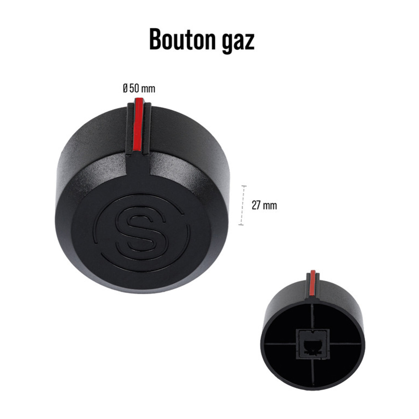 Bouton de reglege universel  ø5 cm