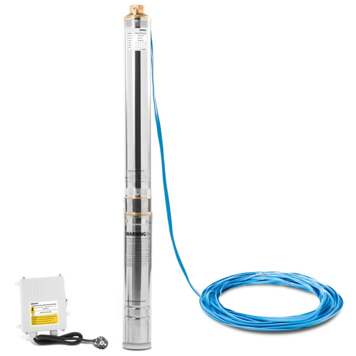 Bomba de agua sumergible 1.900W, 16 turbinas, altura de bombeo 103m - Greencut BAS190C