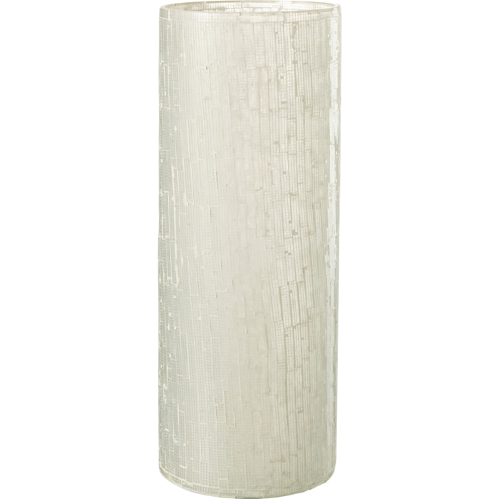 J-Line vase Mosaïque - verre - gris clair - large - 43 cm de hauteur