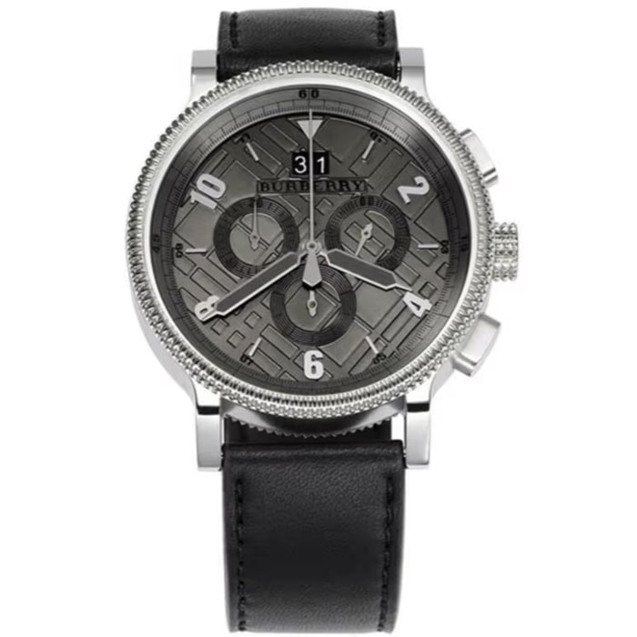Reloj Burberry BU7683 Hombre Analogico Cuarzo con Correa de Cuero
