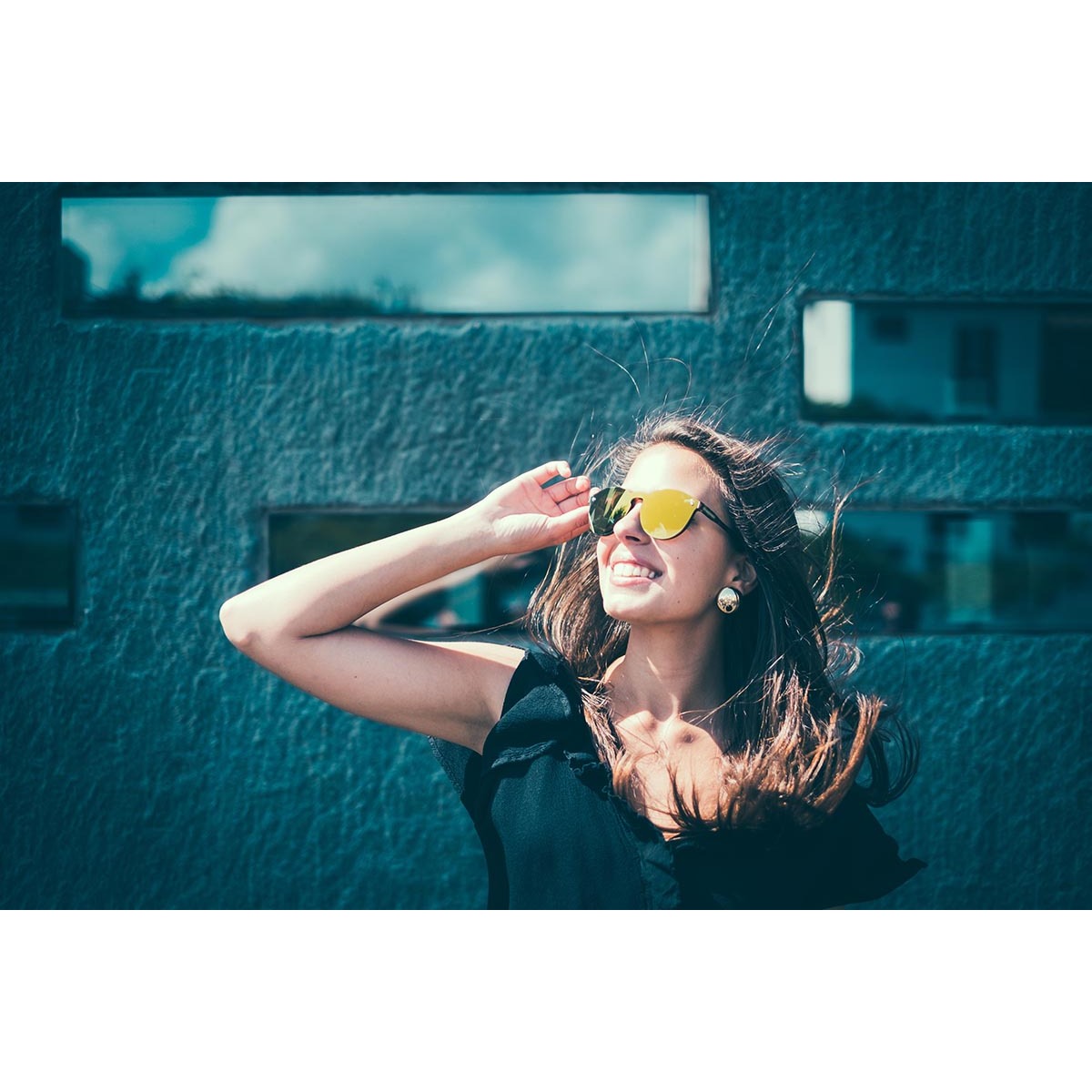 Gafas de sol PALO ALTO RIGA - Mate demi marrón / Plana revo dorado